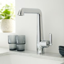 Vado Arrondi Kitchen Mixer Tap with Swivel Spout