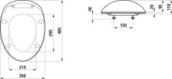 Laufen Alessi One Wall Hung Rimless WC Toilet - White LCC