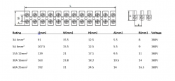 Knightsbridge 5A 12-Way Terminal Block (PA66) - Natural Colour - (SC5PA)