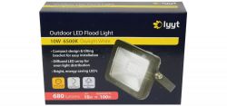 Lyyt 154.690 Outdoor Waterproof FS10D SMD LED Flood Light 10W Daylight White