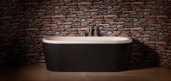 Carron Halcyon D-Shaped 1750 x 800mm Carronite Freestanding Bath