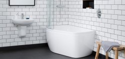 Carron Profile 1500 x 900mm Right Hand Acrylic Shower Bath