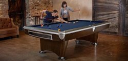 Brunswick Gold Crown VI Espresso Pool Table - 8ft & 9ft