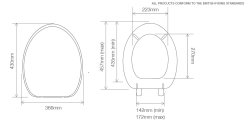 Tavistock Millennium Toilet Seat with Chrome Hinges - Antique Pine Wood Veneer