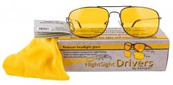 Night-Sight Driving Glasses - Aviator