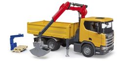 Scania Super 560R Construction Truck with Crane - Bruder 03551 Scale 1:16