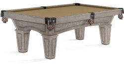 Brunswick Allenton Driftwood Pool Table - Tapered Legs 7ft or 8ft.