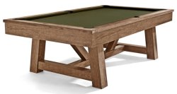 Brunswick Botanic Pool Table - Rustic Dark Brown 7ft or 8ft