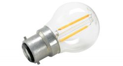 LYYT 997.950 B22 BC 2700K Filament Style 2W LED Golfbal Filament Lamp - New