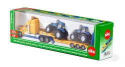 Siku Truck Low-Loader With 2 New Holland T8 Tractors - Diecast - Scale 1:87 - 1805