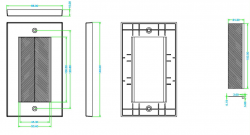 Knightsbridge Double Size Brush Module Faceplate (complete) (NETBRUSH4G)