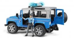 Land Rover Defender Police Car & Figure - Bruder 02597 Scale 1:16