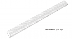 Knightsbridge 230V IP65 T8 Twin LED Ready Anti-Corrosive Fitting (5ft) (NCLB25)