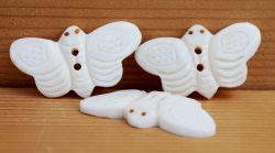 Hand carved - butterfly - button
