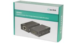 av:link 128.819 HDMI Extender Over Shielded Network Cable Kit 60m - Black