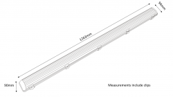 Knightsbridge 230V IP65 1x36W 4ft Single HF Non-Corrosive Fluorescent Fitting - (AC65136)