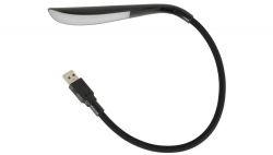 Lyyt 410.435 Flexible Rubber Gooseneck Touch Control Handy USB LED Lamp - Black