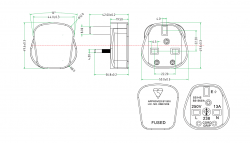 Knightsbridge 13A Plug Top with 5A Fuse - White (Screw Cord Grip) - (SN1381)