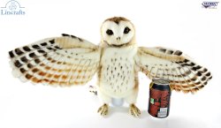 Soft Toy Barn Owl Puppet by Hansa (28 cm) 8396