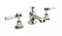 BC Designs Victrion Lever 3 Hole Basin Mixer