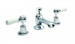 BC Designs Victrion Lever 3 Hole Basin Mixer