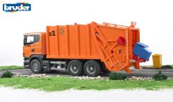 Scania R-Series Garbage Truck Dust Cart - Bruder 03560 Scale 1:16
