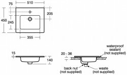 Ideal Standard Tempo 50cm Vanity Basin