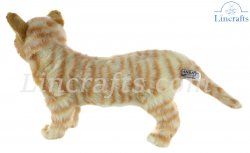 Soft Toy Ginger Tabby Cat by Hansa (25cm.H) 7178