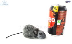 Soft Toy Grey Mouse by Hansa (9cm) 4827