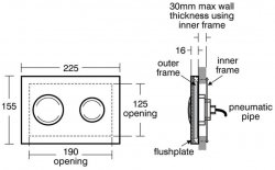 Ideal Standard Unbranded Flush Plate