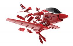 RAF Red Arrows Hawk Aeroplane - Model Kit - Airfix Quickbuild - J6018