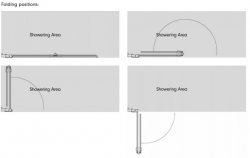 Roman Innov8 8mm 800mm Folding Wetroom Panel