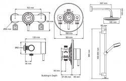 Mira Element BIV Shower Mixer