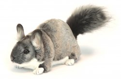 Soft Toy Grey Chinchilla by Hansa (30cm) 6294