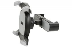 av:link 205.006 Universal Headrest Tablet and Device Holder - Grey and Black