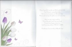 Sympathy Card - Thinking of You - Tulips - Regal