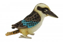 Soft Toy Bird Blue Wing Kookabura by Hansa (28cm.L) 8252