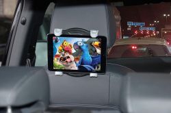 av:link 205.006 Universal Headrest Tablet and Device Holder - Grey and Black