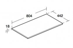 Ideal Standard Connect Air 800 x 442mm Worktop (Light Grey Wood)