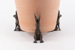 Potty Feet Large Bronze Hare