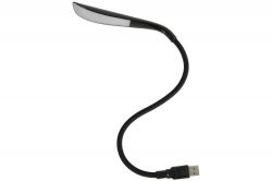 Lyyt 410.435 Flexible Rubber Gooseneck Touch Control Handy USB LED Lamp - Black