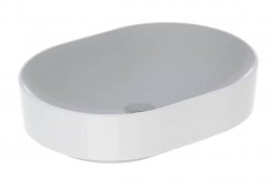 Geberit VariForm 550mm Elliptic Lay-On Countertop Basin - No Overflow