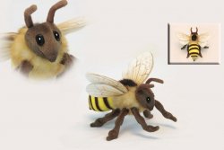 Soft Toy Honeybee by Hansa (22cm) 6565