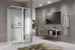 Novellini Glax 2 2.0 2P 120 x 90cm Thermostatic Sliding Shower Enclosure