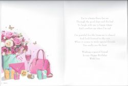 Birthday Card - Special Friend - Flowers & Presents Regal