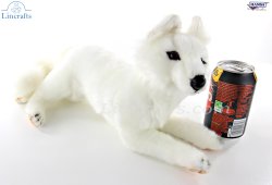 Soft Toy White Fox Lying by Hansa (40cmL) 6088