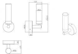 Knightsbridge 230V IP44 3W LED Wall Light Chrome - (CWL1)