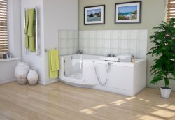 Access Indiana Slimline Walk-in Bath with Glass Door and Powered Seat