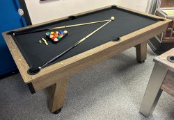 Spirit 7ft American Pool Table - Wood Bed Table