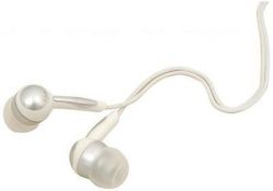 AV:Link 100.360 EB9 In Ear Bud Stereo Headphones 3.5mm Jack 1.2m Lead White New